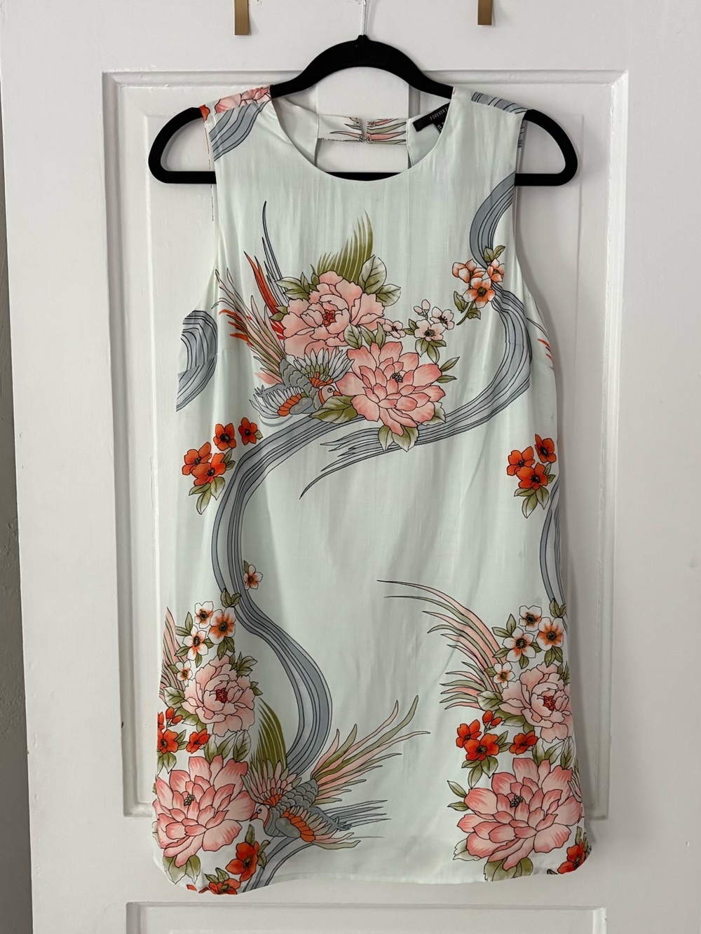 Forever 21 Floral Print Sleeveless Shift Dress Size M
